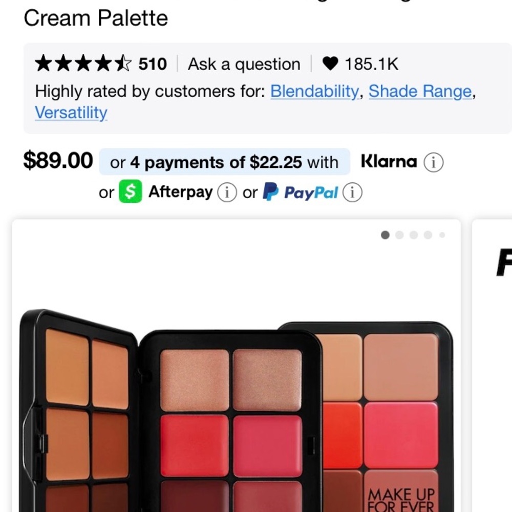 Makeup Forever HD Skin Face Essentials Long Lasting Full Creme Pallet